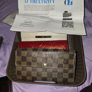 Louis Vuitton Brown Checkered Wallet